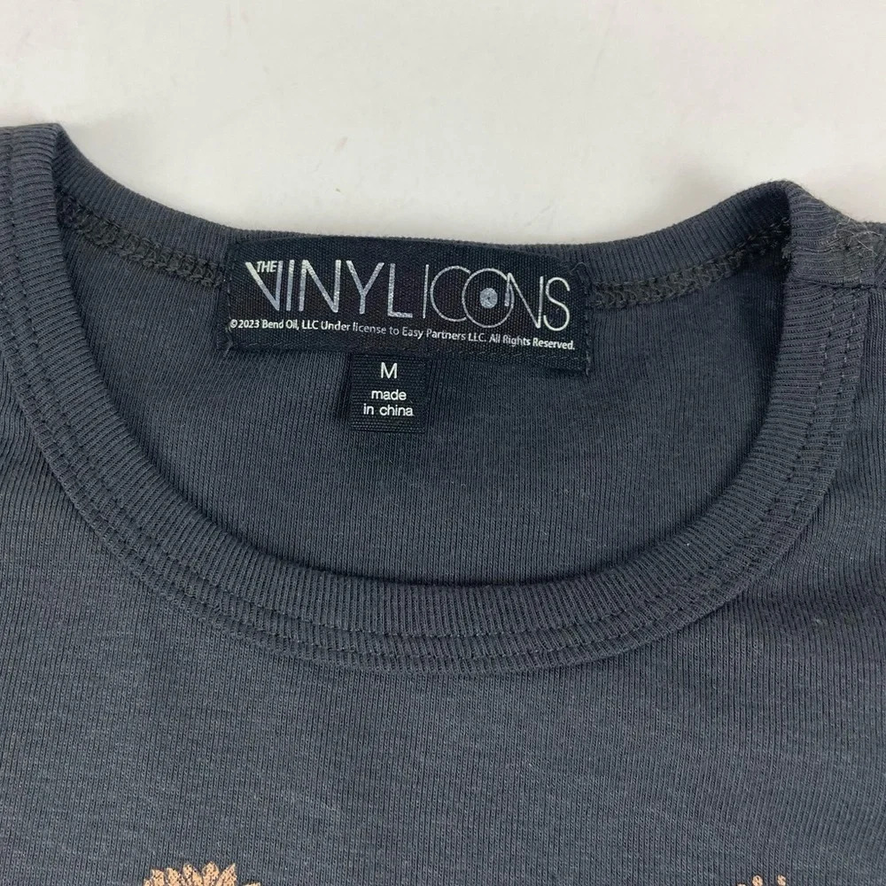 NEW Vinyl Icons Blondie Graphic TShirt Womens Medium Gray Die Young Stay Pretty - Picture 3 of 7